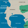 Map of tourist attractons in Cape Town